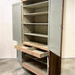 Wooden Storage Cabinet, Vintage Cupboard, Kitchen Pantry Linen Closet Armoire, A