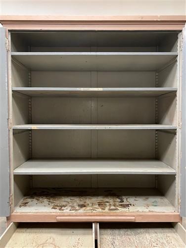 Wooden Storage Cabinet, Vintage Cupboard, Kitchen Pantry Linen Closet Armoire, A