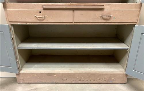 Wooden Storage Cabinet, Vintage Cupboard, Kitchen Pantry Linen Closet Armoire, A