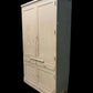 Wooden Storage Cabinet, Vintage Cupboard, Kitchen Pantry Linen Closet Armoire, B