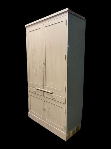 Wooden Storage Cabinet, Vintage Cupboard, Kitchen Pantry Linen Closet Armoire, B