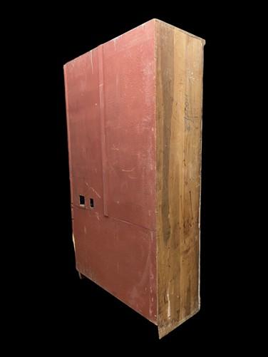 Wooden Storage Cabinet, Vintage Cupboard, Kitchen Pantry Linen Closet Armoire, B