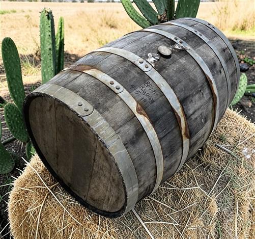 Whiskey Wine Barrel, Vintage Reclaimed Used Wood Barrel, Primitive Rum Keg, S