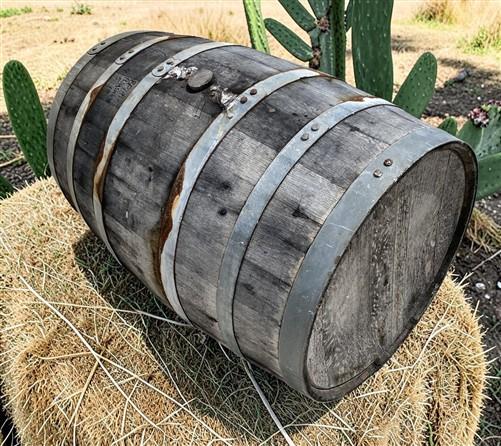 Whiskey Wine Barrel, Vintage Reclaimed Used Wood Barrel, Primitive Rum Keg, S