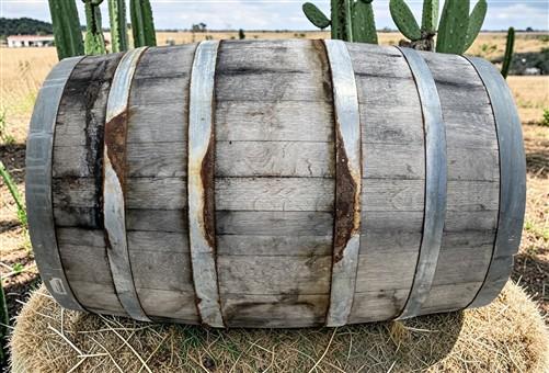 Whiskey Wine Barrel, Vintage Reclaimed Used Wood Barrel, Primitive Rum Keg, S