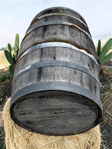 Whiskey Wine Barrel, Vintage Reclaimed Used Wood Barrel, Primitive Rum Keg, S