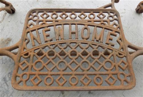 Treadle Sewing Machine, Cast Iron Base, Industrial Age New Home Steampunk QS,