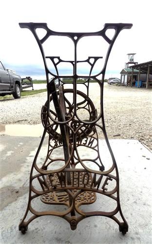 Treadle Sewing Machine, Cast Iron Base, Industrial Age New Home Steampunk QS,