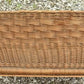 Rectangular Wicker Basket, Vintage German Woven Basket, Storage Organizer C43,