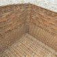 Rectangular Wicker Basket, Vintage German Woven Basket, Storage Organizer C43,