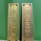 Brass Push Pull Plates Door Handle, Architectural Salvage Swing Door Hardware