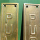 Brass Push Pull Plates Door Handle, Architectural Salvage Swing Door Hardware
