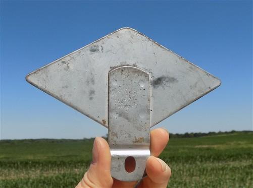 DX Gas Gasoline Reflective Plate Topper, Vintage Gas Oil Station Dura Product