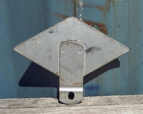 DX Gas Gasoline Reflective Plate Topper, Vintage Gas Oil Station Dura Product