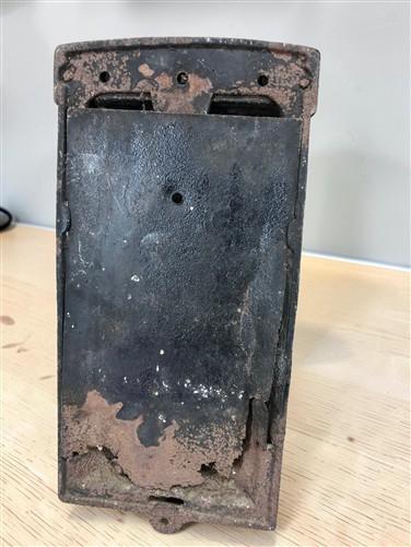 Vintage Mailbox, Cast Iron Wall Mount Post Office Box, Victorian Letter Mail Box