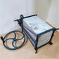 Dazey Butter Churn Model 330B, Antique Hand Crank Cast Iron & Tin St Louis Churn