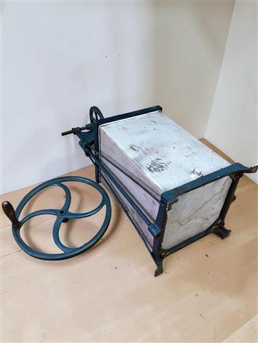 Dazey Butter Churn Model 330B, Antique Hand Crank Cast Iron & Tin St Louis Churn
