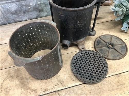 Enterprise 4 Qt Lard Press Cast Iron Sausage Stuffer Fruit Apple Cider Farm Y