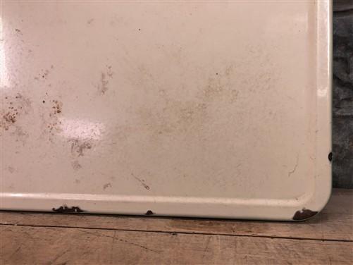 Green Cream Porcelain Table Top (40x25) Vintage Kitchen Cupboard Hoosier Enamel