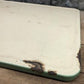 Green Cream Porcelain Table Top (40x25) Vintage Kitchen Cupboard Hoosier Enamel