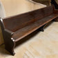 10' Wooden Church Pew, Vintage Bench, Porch Bench, Entry Foyer, Dining Seating