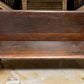10' Wooden Church Pew, Vintage Bench, Porch Bench, Entry Foyer, Dining Seating