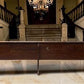 10' Wooden Church Pew, Vintage Bench, Porch Bench, Entry Foyer, Dining Seating