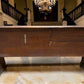 10' Wooden Church Pew, Vintage Bench, Porch Bench, Entry Foyer, Dining Seating