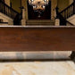 10' Wooden Church Pew, Vintage Bench, Porch Bench, Entry Foyer, Dining Seating