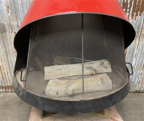 Mid-Century Malm Zircon Fireplace, Vintage Enamel Gas Fireplace, Free Standing
