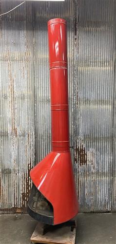 Mid-Century Malm Zircon Fireplace, Vintage Enamel Gas Fireplace, Free Standing