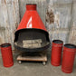 Mid-Century Malm Zircon Fireplace, Vintage Enamel Gas Fireplace, Free Standing