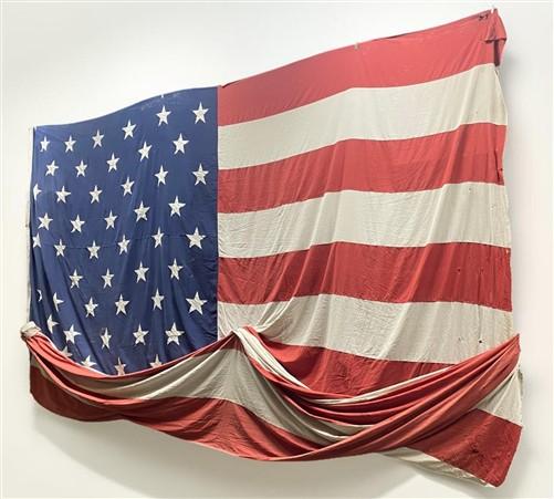 United States America 50 Star Flag (22.5x20) Memorabilia Vintage Faded Glory USA