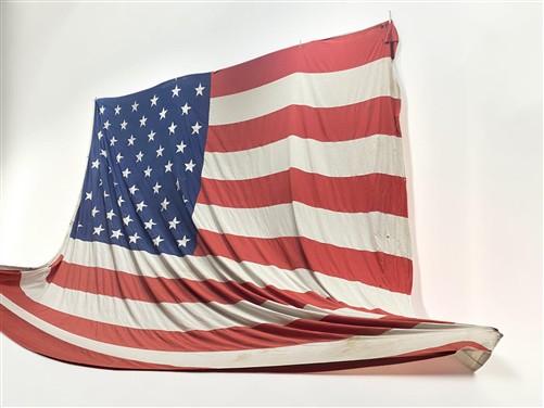 United States America 50 Star Flag (22.5x20) Memorabilia Vintage Faded Glory USA