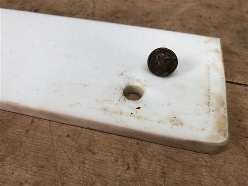 1927 NCR National Cash Register, Milk Glass Base Plate, Vintage Parts Repair B