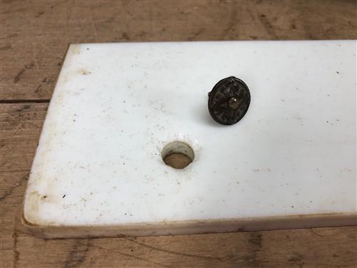 1927 NCR National Cash Register, Milk Glass Base Plate, Vintage Parts Repair B