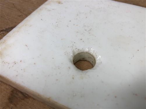 1927 NCR National Cash Register, Milk Glass Base Plate, Vintage Parts Repair B