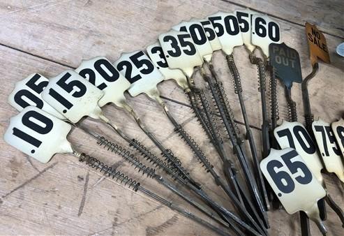 1927 NCR National Cash Register Window Price Display Numbers, Parts Repair R