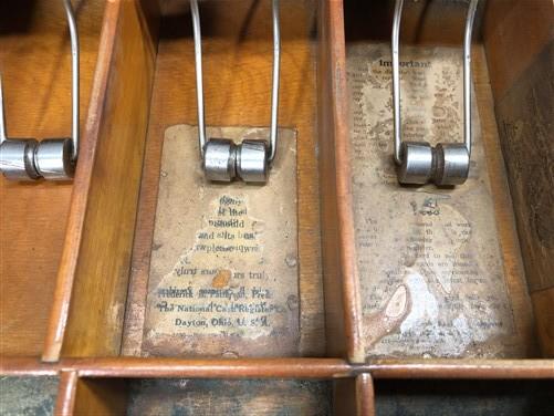 1927 NCR National Cash Register Cash Money Drawer Coin Dollar Parts Repair T