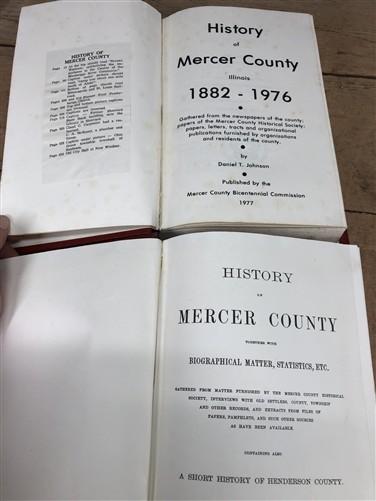 1882, 1977 Mercer County Illinois Midwest History, Newspaper Photos Statistics