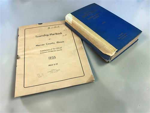 1935 Official Directory Mercer County Illinois, Township Plat Book History A