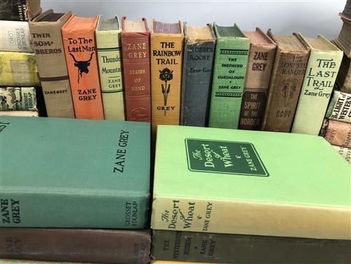 32 Zane Grey HC Lot, Vintage Hardcover Western Book Lot