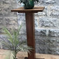 Wooden Pedestal Square Display Base, Vintage Architectural Wood Show Stand, M
