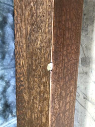 Wooden Pedestal Square Display Base, Vintage Architectural Wood Show Stand, M