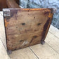 Wooden Pedestal Square Display Base, Vintage Architectural Wood Show Stand, M