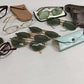 Lot 1940's Pilots Aviator Sunglasses, Vintage Clip On Wire Sunglasses More
