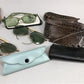 Lot 1940's Pilots Aviator Sunglasses, Vintage Clip On Wire Sunglasses More