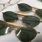 Lot 1940's Pilots Aviator Sunglasses, Vintage Clip On Wire Sunglasses More