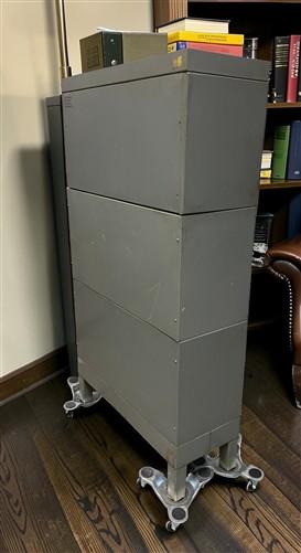 Lawyer Bookcase, Vintage Metal Stacking Bookcase, Barrister Display Case