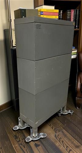 Lawyer Bookcase, Vintage Metal Stacking Bookcase, Barrister Display Case